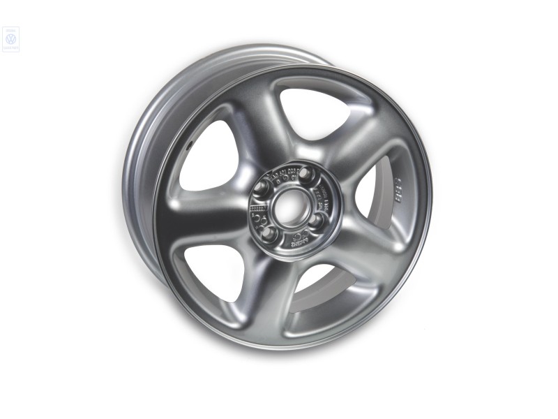 VW Original Llanta De Aluminio Color Cromo - 3A0601025B 091