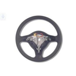 VW Original Volante Direccion Cuero Negro/Yellow - 6N0419091L HUW