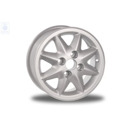 VW Original Llanta De Aluminio Color Cromo - 6N0601025C 091