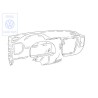 VW Original Tablero Instrumentos Mistral Gris - 6N1857003E EN9