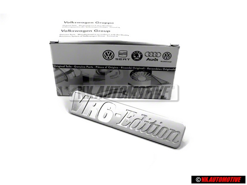 VW Original VR6 EDITION Lado Rotulo Insignia Emblema Aluminio - 1H6853714J Z50