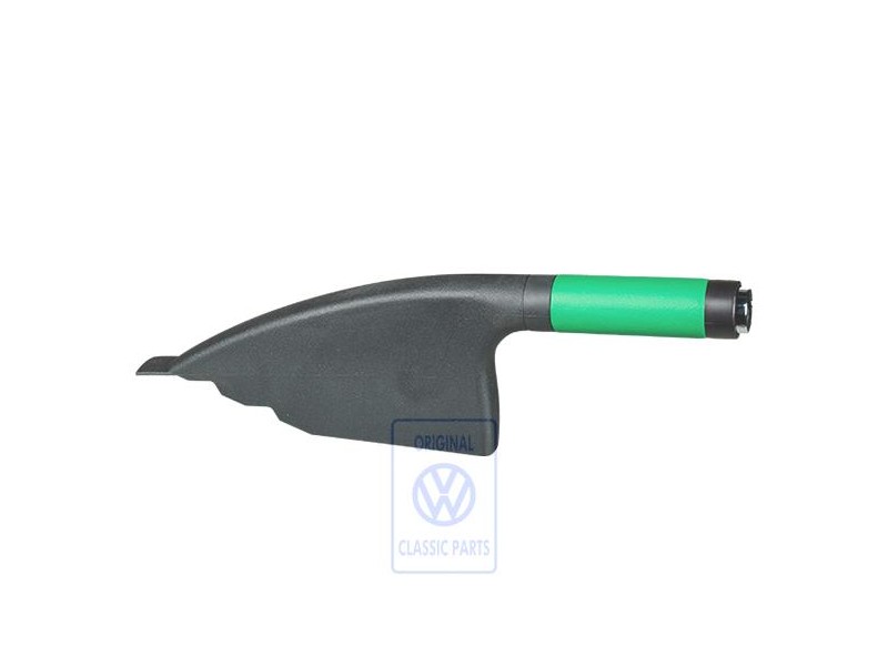 VW Original Revestimiento Freno De Mano Cuero Verde/Negro - 6X0711461A HRE
