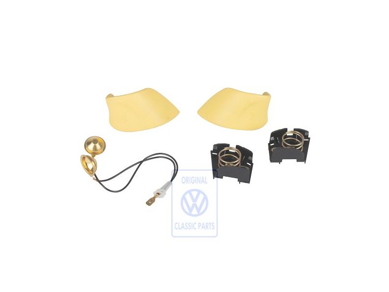 VW Original 1 Juego Pulsadores Bocina Yellow - 3A0419097 U46