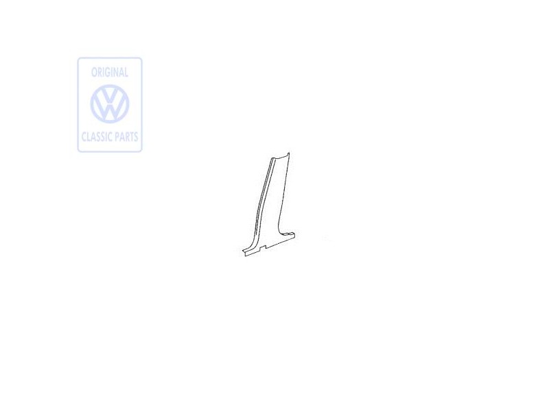 VW Original Guarnecido Pilares B Off-Black - 6N4867298 C81