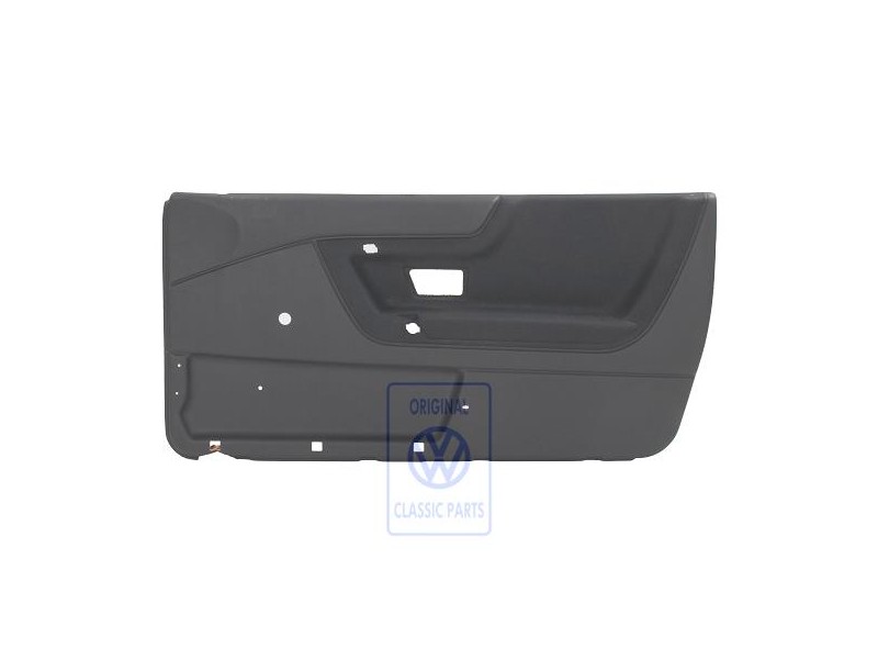 VW Original Revestimiento Puerta (Tela) Negro/Azul Petroleo - 535867012 VV2