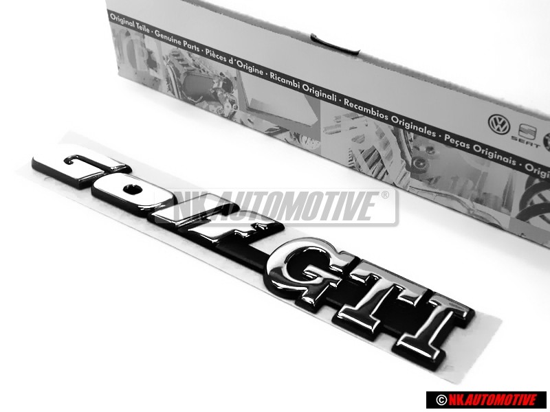 VW Original GOLF GTI Trasero Rotulo Insignia Emblema Cromo - 1H6853687ADZ10