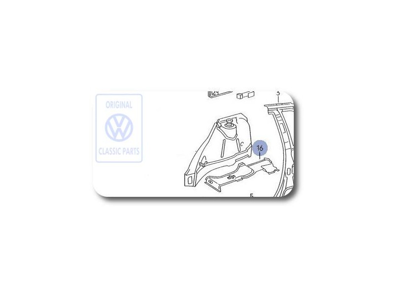 VW Original Refuerzo Para Pasarruedas - 535803428C