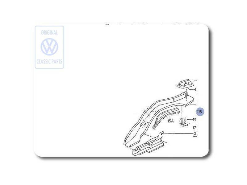 VW Original Larguero - 535803501A