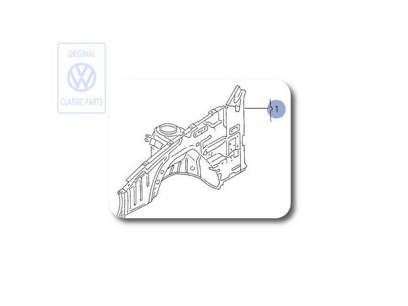 VW Original Caja Rueda, Parte Int. 