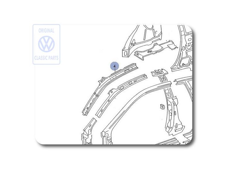 VW Original Parte Lat. Int. 