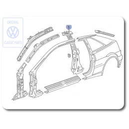 VW Original Refuerzo Para Columna B - 535809611A