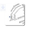 VW Original Refuerzo Para Columna A - 535809621C