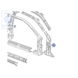 VW Original Refuerzo Para Columna A - 535809622C