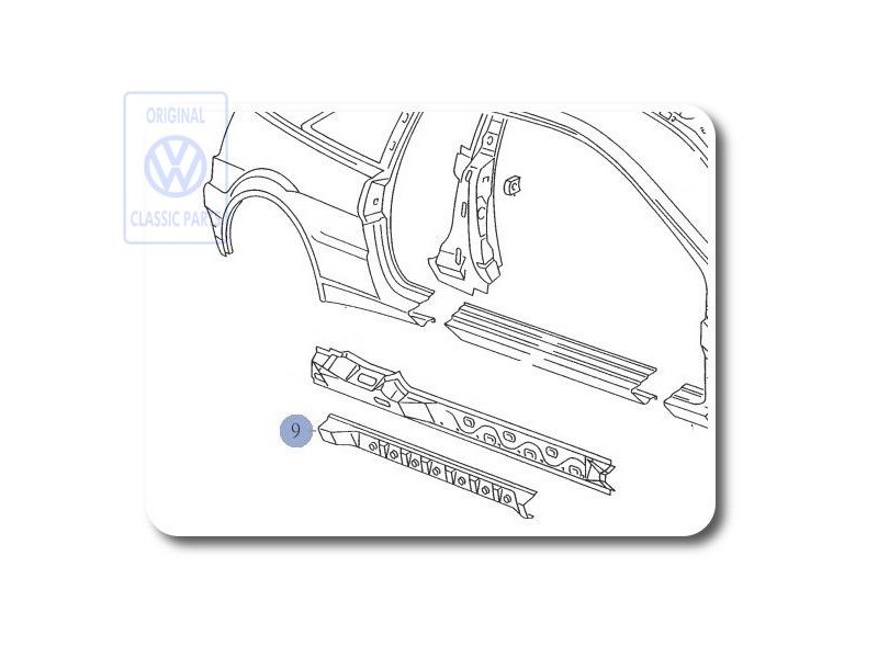 VW Original Refuerzo Adicional - 535809706