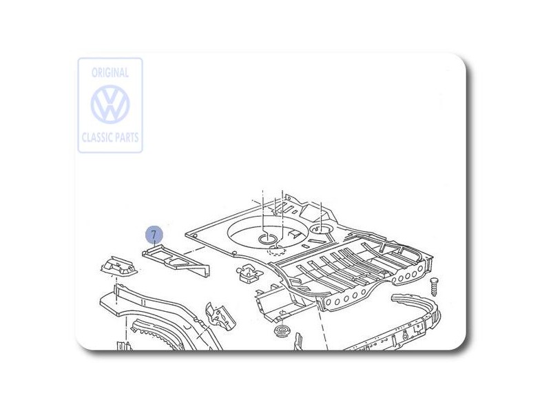 VW Original Chapa De Conexion - 535813222A