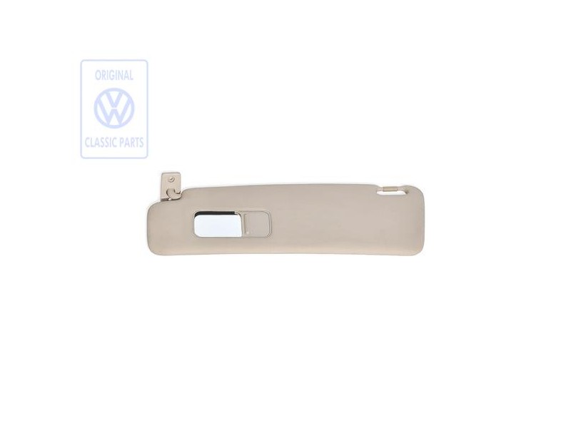 VW Original Parasol Con Espejo Y Cubierta Beige Claro - 535857551 8YJ