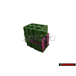 VW Original Caja De Contactos Planos Con Bloqueo De Contacto - 357941968