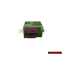 VW Original Caja De Contactos Planos Con Bloqueo De Contacto - 357941968