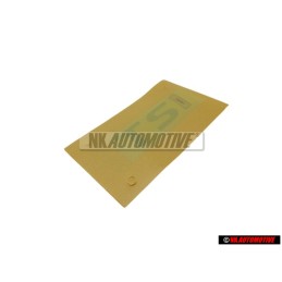 VW Original TSI Trasero Rotulo Insignia Emblema Cromo Rojo - 3AA853675 GQF