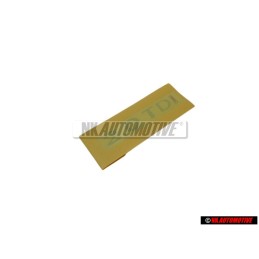 VW Original 2.0 TDI Trasero Rotulo Insignia Emblema Cromo Rojo - 3AA853675F GQF