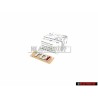 VW Original TDI Trasero Rotulo Insignia Emblema Cromo Rojo - 3AA853675H GQF