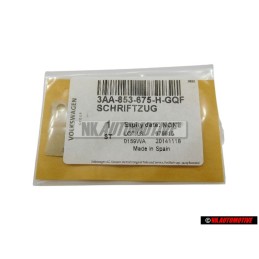 VW Original TDI Trasero Rotulo Insignia Emblema Cromo Rojo - 3AA853675H GQF