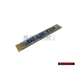 VW Original BLUE TDI Trasero Rotulo Insignia Emblema Cromo Azul - 3C0853675BQWWS