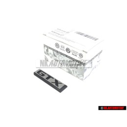 VW Original GTX Trasero Rotulo Insignia Emblema Plata Cepillada - 533853690