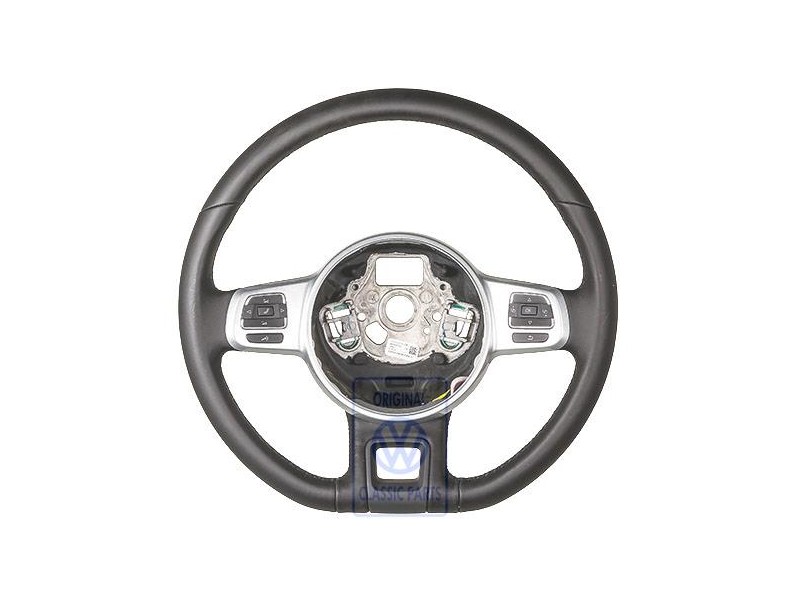 VW Original Volante Direccion Plata Reflex Metalizado - 5C0419091AGA7W