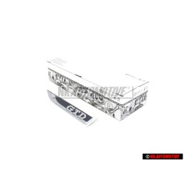 VW Original GTD Lado Rotulo Insignia Emblema Negro Cromo - 5G0853688N CMT