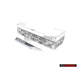VW Original GTD Lado Rotulo Insignia Emblema Negro Cromo - 5G0853688P CMT