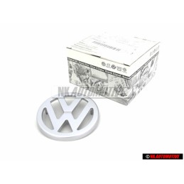 VW Original Frente Simbolo Insignia Emblema Plata - 600853601