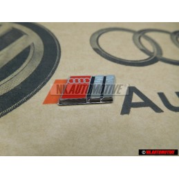 Audi Original S2 Volante Rotulo Insignia Emblema Cromo Rojo - 893419685