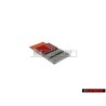 Audi Original S2 Volante Rotulo Insignia Emblema Cromo Rojo - 893419685