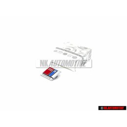 Audi Original RS2 Volante Rotulo Insignia Emblema Cromo Rojo Azul - 8A0419685C