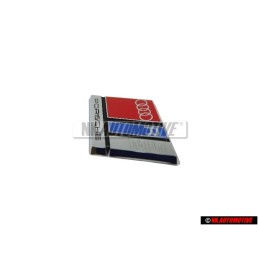 Audi Original RS2 Volante Rotulo Insignia Emblema Cromo Rojo Azul - 8A0419685C