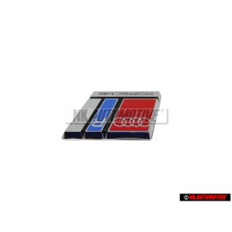 Audi Original RS2 Volante Rotulo Insignia Emblema Cromo Rojo Azul - 8A0419685C