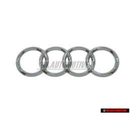 Audi Original Anillos Trasero Simbolo Insignia Emblema Cromo - 4B9853742 2ZZ