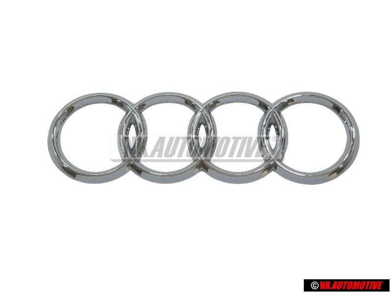 Audi Original Anillos Trasero Simbolo Insignia Emblema Cromo - 4B9853742 2ZZ