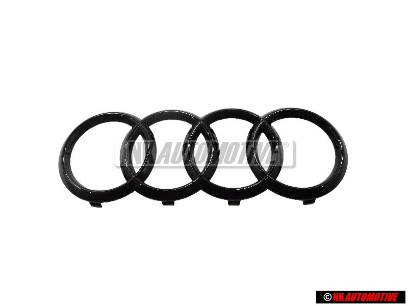 Audi Original Anillos Frente Simbolo Insignia Emblema Negro - 4K8853605 T94