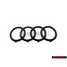 Audi Original Anillos Frente Simbolo Insignia Emblema Negro - 4K8853605 T94