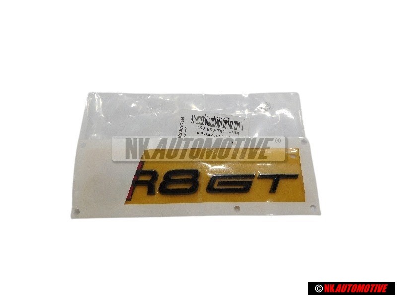 Audi Original R8 GT Trasero Rotulo Insignia Emblema Negro Rojo - 4S0853741 T94