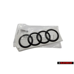 Audi Original Anillos Trasero Simbolo Insignia Emblema Negro - 4H0853742H T94