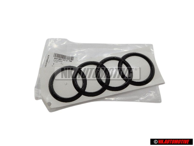 Audi Original Anillos Trasero Simbolo Insignia Emblema Negro - 4H0853742H T94