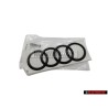 Audi Original Anillos Trasero Simbolo Insignia Emblema Negro - 4H0853742H T94