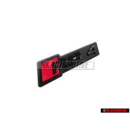 Audi Original RS4 Frente Rotulo Insignia Emblema Negro Rojo - 8W0853736H T94