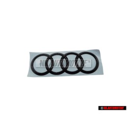 Audi Original Anillos Trasero Simbolo Insignia Emblema Negro - 8X0853742B T94