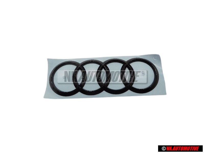 Audi Original Anillos Trasero Simbolo Insignia Emblema Negro - 8X0853742B T94