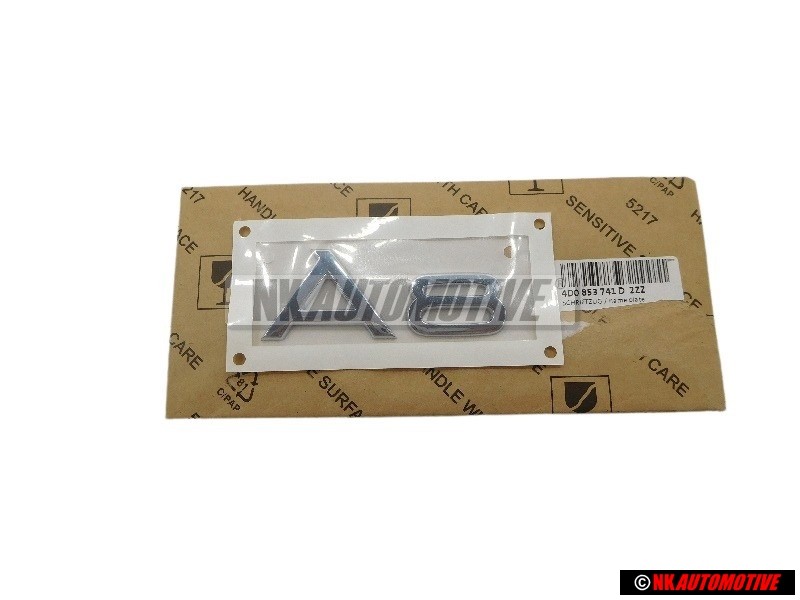 Audi Original A8 Trasero Rotulo Insignia Emblema Cromo - 4D0853741D 2ZZ