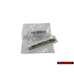 Audi Original QUATTRO Trasero Rotulo Insignia Emblema Cromo - 4B0853737D 2ZZ